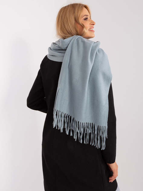 Hurtownia Ciemnomiętowy damski gładki szal