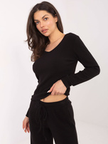 Czarne prążkowane spodnie od kompletu  