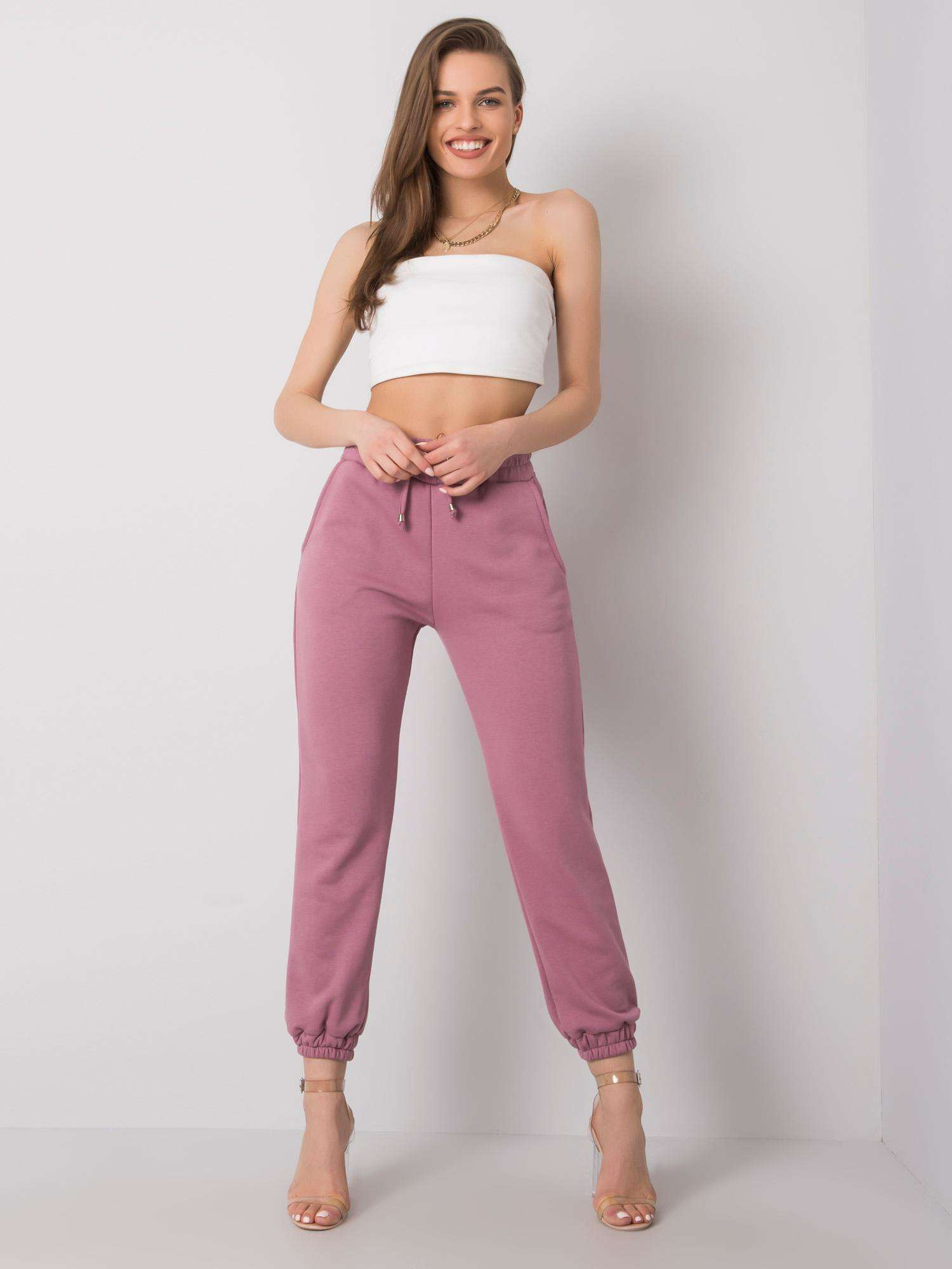 Agueda RUE PARIS Dirty Pink Pants