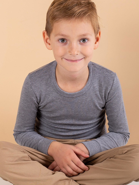 Szara termoaktywna bluzka chłopięca