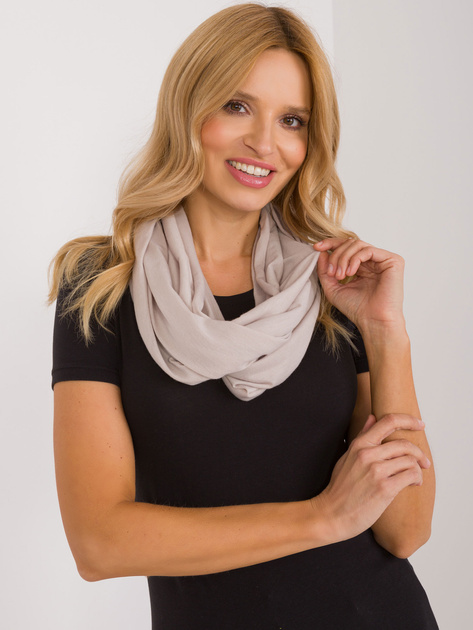 Hurtownia online Beżowy wiskozowy komin damski