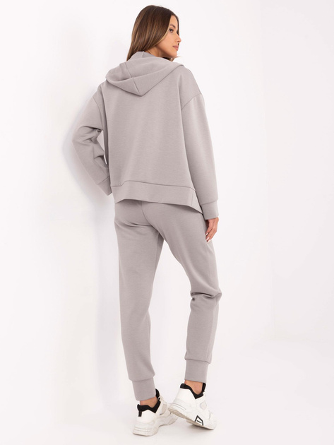 Hurt Szary trzyczęściowy komplet z rozpinaną bluzą