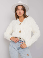 Ecru sweter na guziki Louissine RUE PARIS