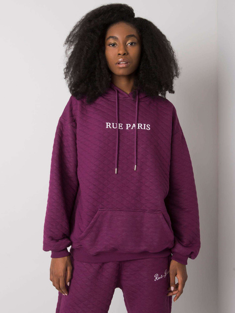 Fioletowa bluza z pikowaniem Hanna RUE PARIS