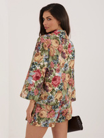 Zielona krótka marynarka od garnituru