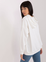 Hurtownia Ecru dresowa bluza kangurka z kapturem