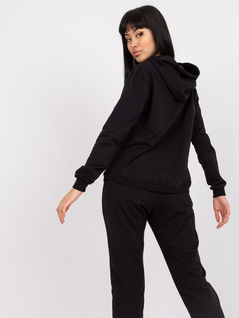 Czarny komplet dresowy bawełniany Mariami