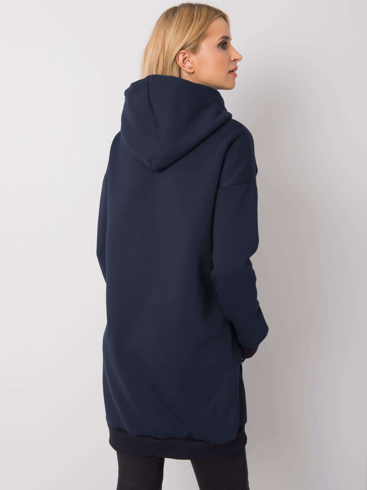 Navy blue kangaroo sweatshirt Yetty RUE PARIS