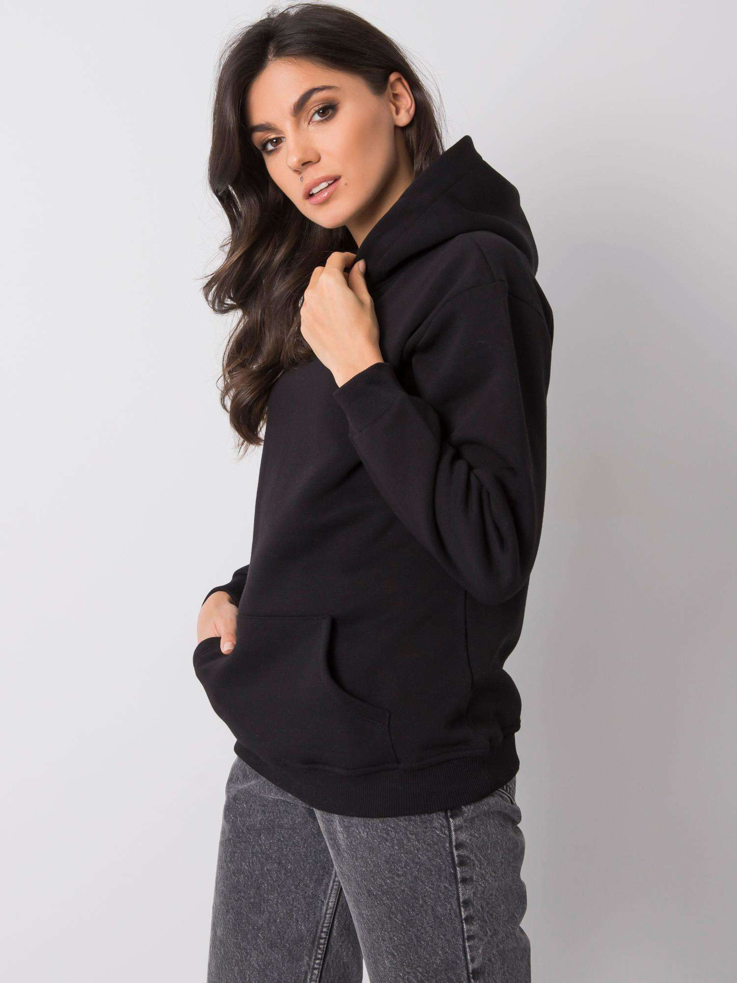 Schwarzer Hoodie Cindy.