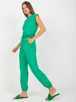 Hurtownia Zielony lekki komplet casualowy na lato RUE PARIS