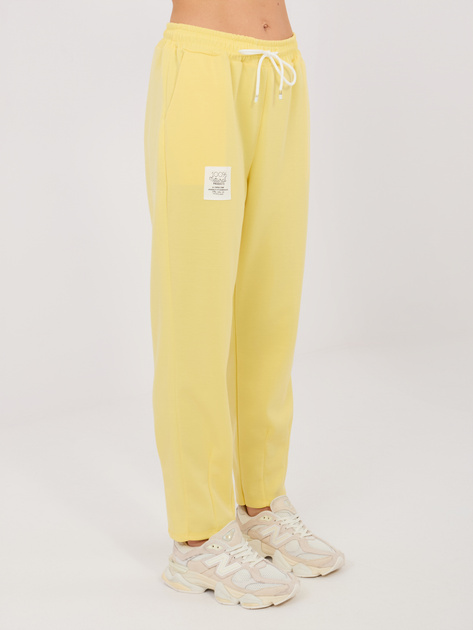 Żółty komplet ze zwężanymi nogawkami RUE PARIS