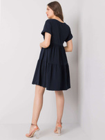 Navy blue casual dress Sebille RUE PARIS