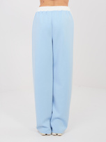 Pastelowy niebieski dresowy komplet z lampasami RUE PARIS 