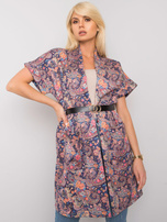 Fioletowy płaszcz z krótkim rękawem Sonja