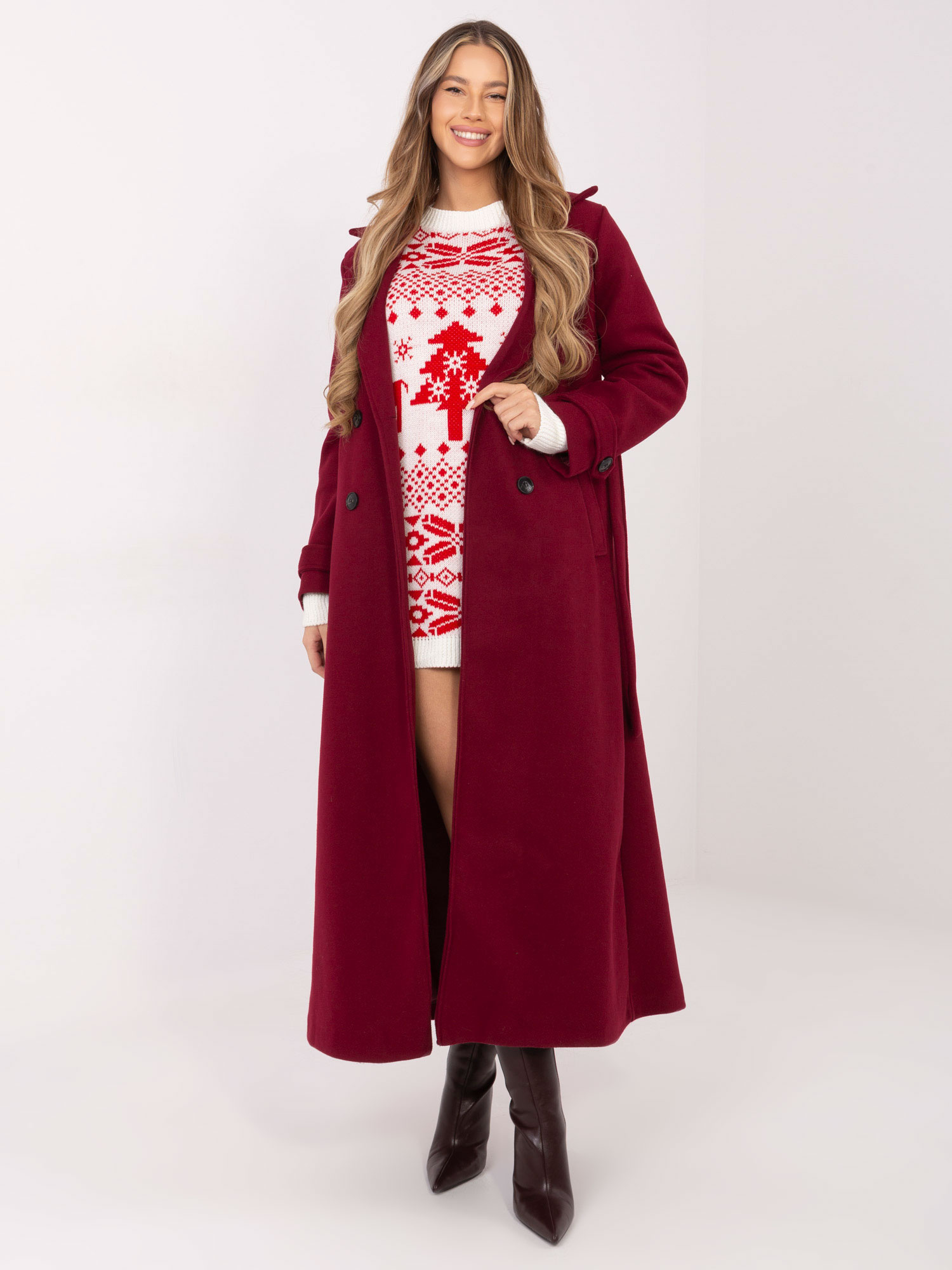 Sweter ecru