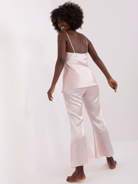 Hurt Jasnoróżowa trzyczęściowa piżama ze spodniami