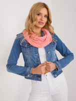 Hurtownia Brzoskwiniowy gładki komin damski