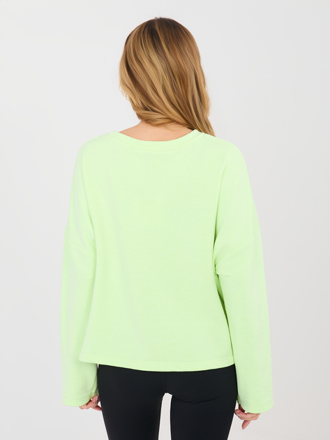 Jasnozielona damska bluza z okrągłym dekoltem