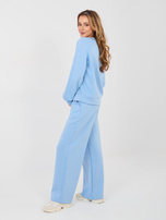 Pastelowy niebieski dwuczęściowy komplet basic