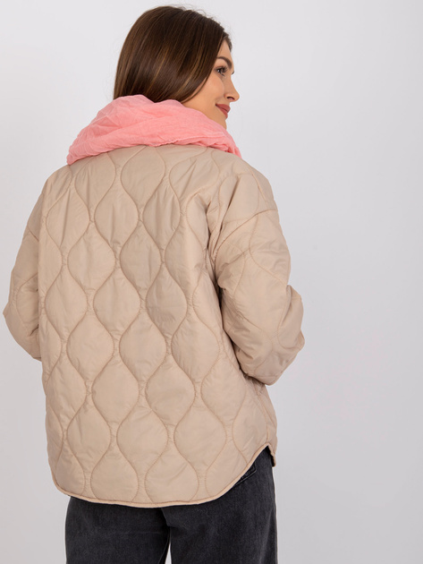 Brzoskwiniowa chusta z wiskozy