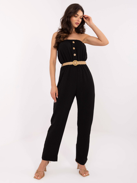 Czarny kombinezon bez rękawów Felippa RUE PARIS