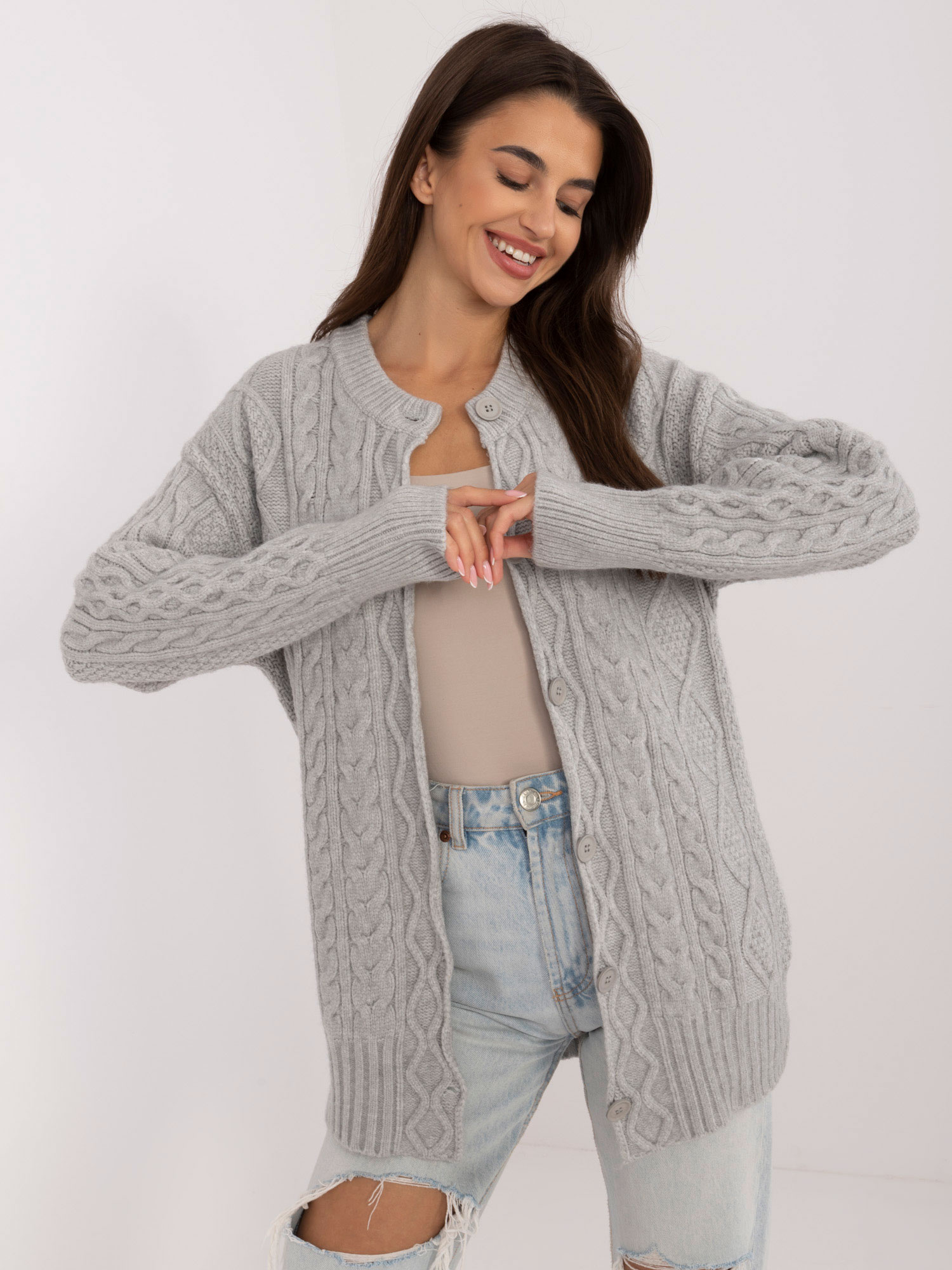 Sweter szary
