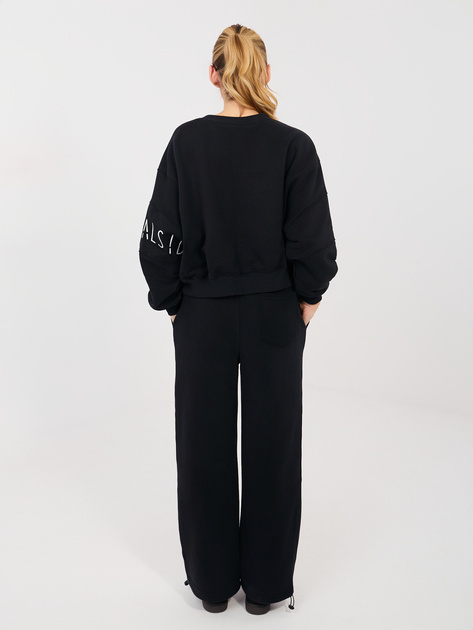 Czarne dresowe spodnie z kieszeniami NATURAL SIDE