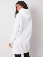 Weiße Känguru-Hoodie Yetty RUE PARIS.