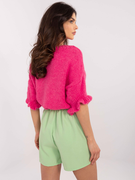 Hurtownia Pistacjowe kopertowe spódnico-szorty