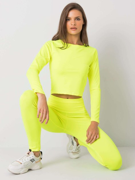 Fluo żółty komplet sportowy Patrice