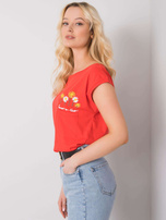 Czerwona bluzka Sarah