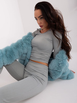 Hurt Szary dwuczęściowy komplet casualowy