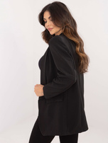 Hurt Czarna damska marynarka z długim rękawem