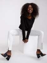 Czarna bluzka basic z bawełny Carla