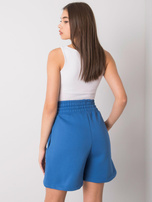 Dark blue Larianna sweat shorts.