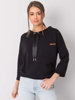 Schwarzer Hoodie Vera.