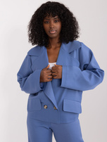 Hurt Szaro-niebieska dwurzędowa marynarka oversize