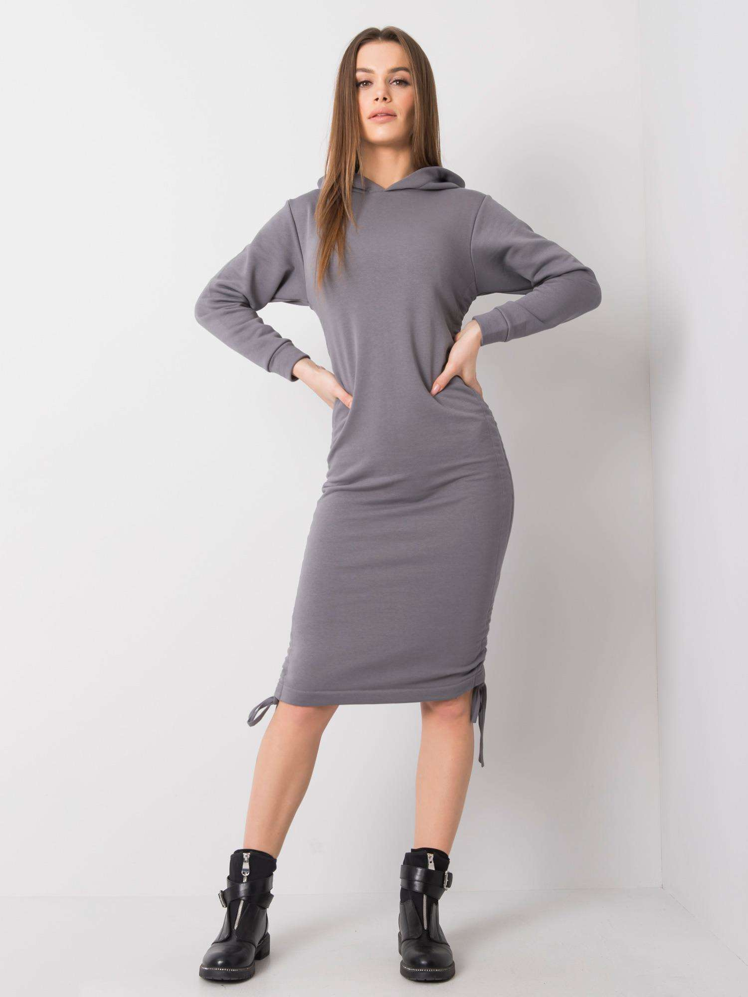Dark grey dress Noelle RUE PARIS
