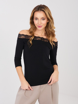 Blouse black RUE PARIS L/XL