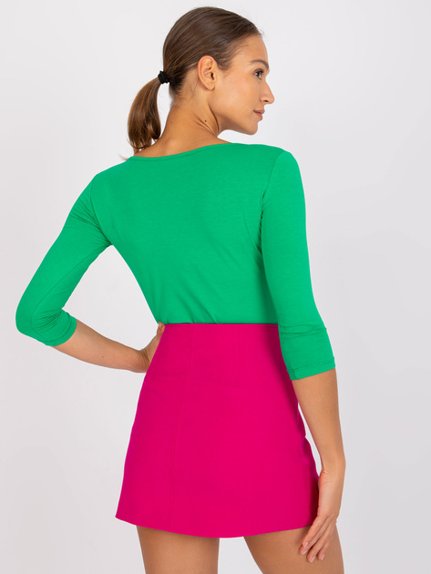 Zielona bluzka basic z bawełny Mona