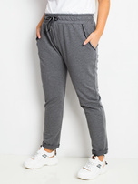 Ciemnoszare spodnie plus size Savage