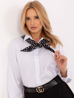 Hurt Biała klasyczna koszula damska z kołnierzykiem