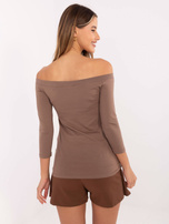 Hurt Jasnobrązowa bluzka hiszpanka Blink BASIC FEEL GOOD