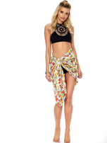 Hurtownia Czerwono-biała chusta z bawełny 