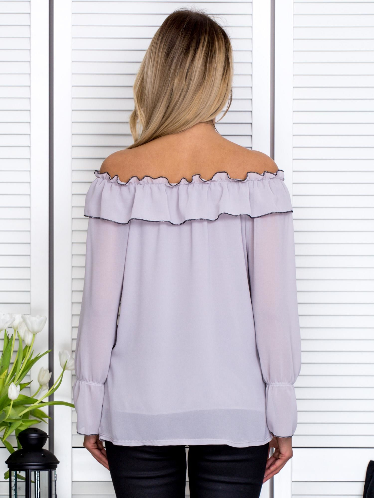 Chiffon blouse spanish grey