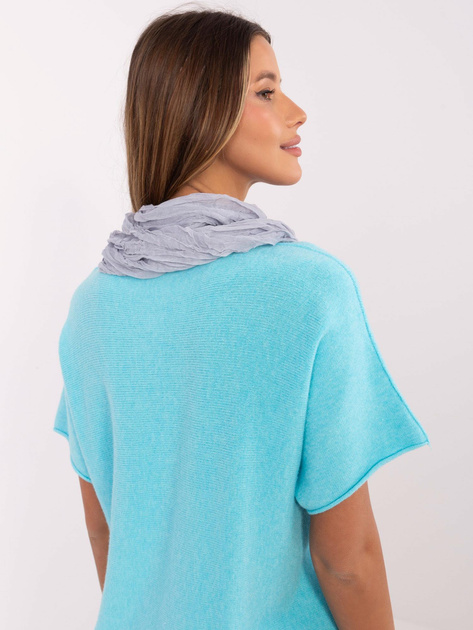 Hurtownia Szara marszczona chusta damska