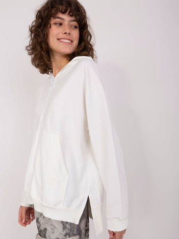 Wholesale Ecru women's hoodie.