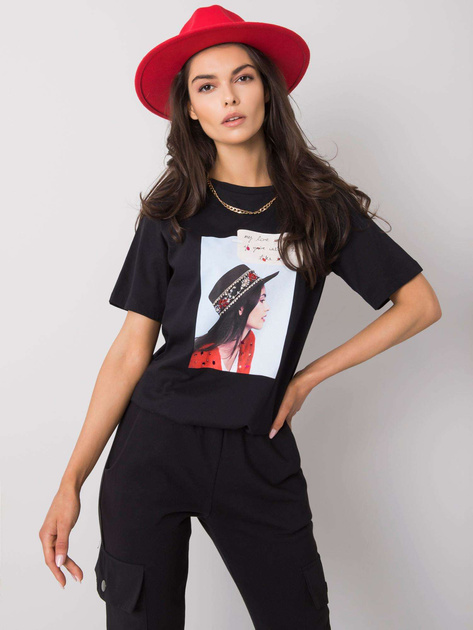 Czarny t-shirt z aplikacją North