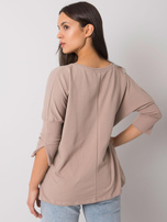 Ciemnobeżowa luźna bluzka Hassina