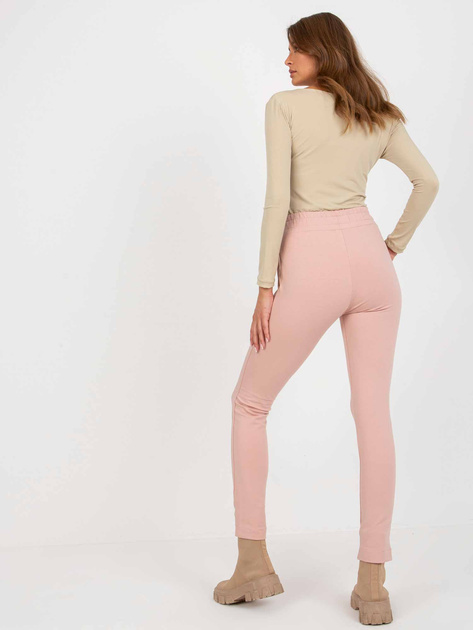 Hurt Brudnoróżowe spodnie dresowe z nadrukiem Myrtle